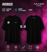 MAXX Unisex Black T-Shirt MKOF002