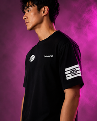 MAXX Unisex Black T-Shirt MKOF002