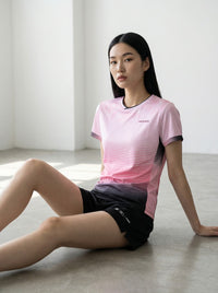 MAXX MKTOU003 Unisex Badminton T-Shirt - White/Pink