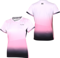 MAXX MKTOU003 Unisex Badminton T-Shirt - White/Pink