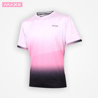 MAXX MKTOU003 Unisex Badminton T-Shirt - White/Pink