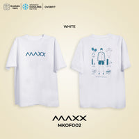 MAXX Unisex White T-Shirt  MKOF002