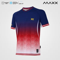 MAXX Unisex Navy-red T-Shirt  MKTOU001